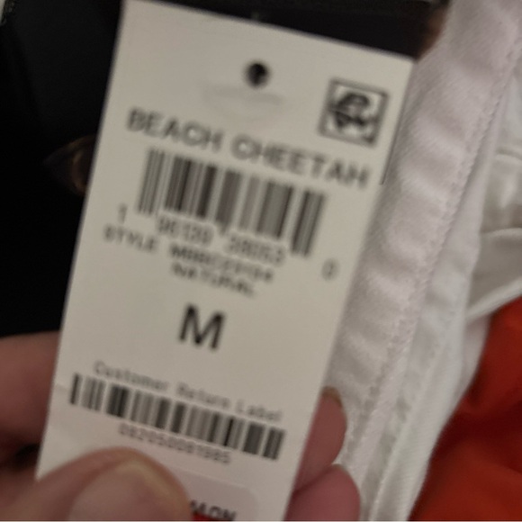 BAR III Convertible Cheetah-Print Bandeau Bikini Top Women's M Lined Tie - Picture 4 of 4